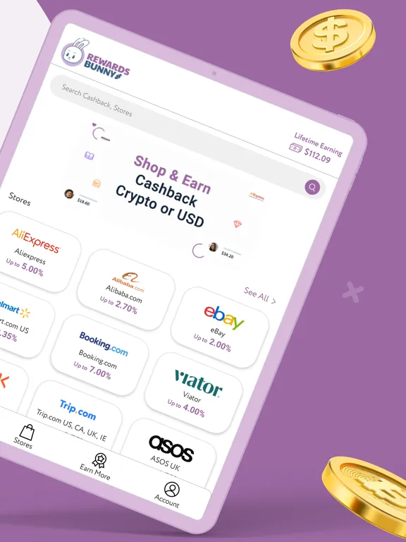Ảnh chụp màn hình của Rewards Bunny Extension iPad 