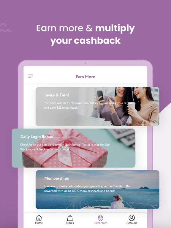 Ảnh chụp màn hình của Rewards Bunny Extension iPad 