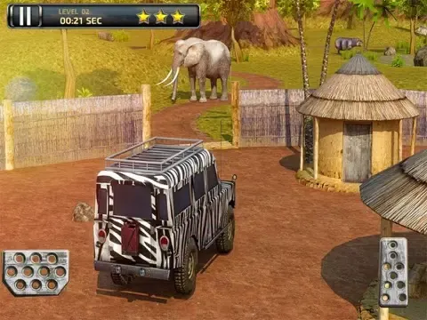 3D Safari Parking Free - Realistic Lion, Rhino, Elephant, and Zebra Adventure Simulator Games iPad 应用截图