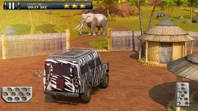 3D Safari Parking Free - Realistic Lion, Rhino, Elephant, and Zebra Adventure Simulator Games应用截图