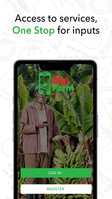 Capturas de tela do DigiFarm App