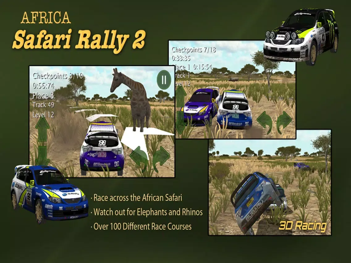 African Rally 2 : Safari 3D Racing iPad 應用截圖
