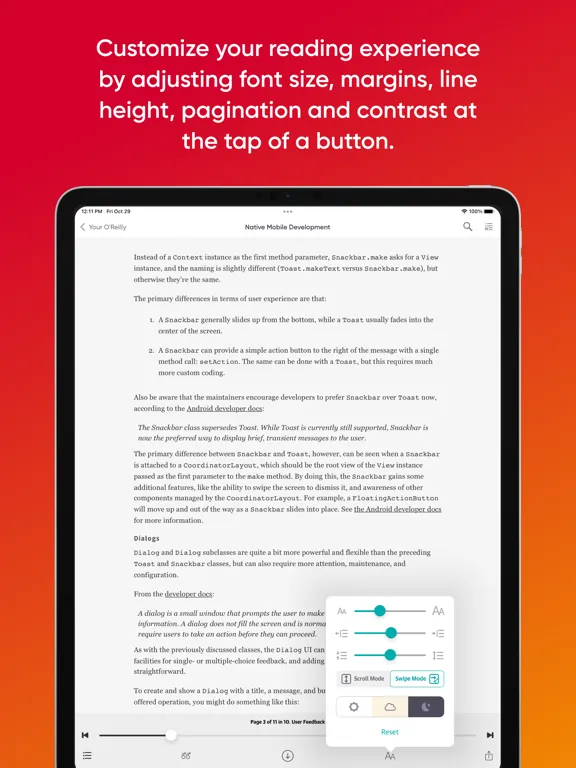 O'Reilly iPad  스크린샷