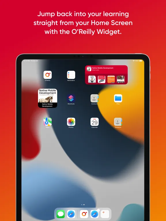 O'Reilly iPad  스크린샷