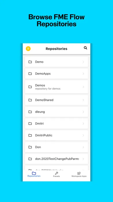 Captures d'écran de FME Mobile