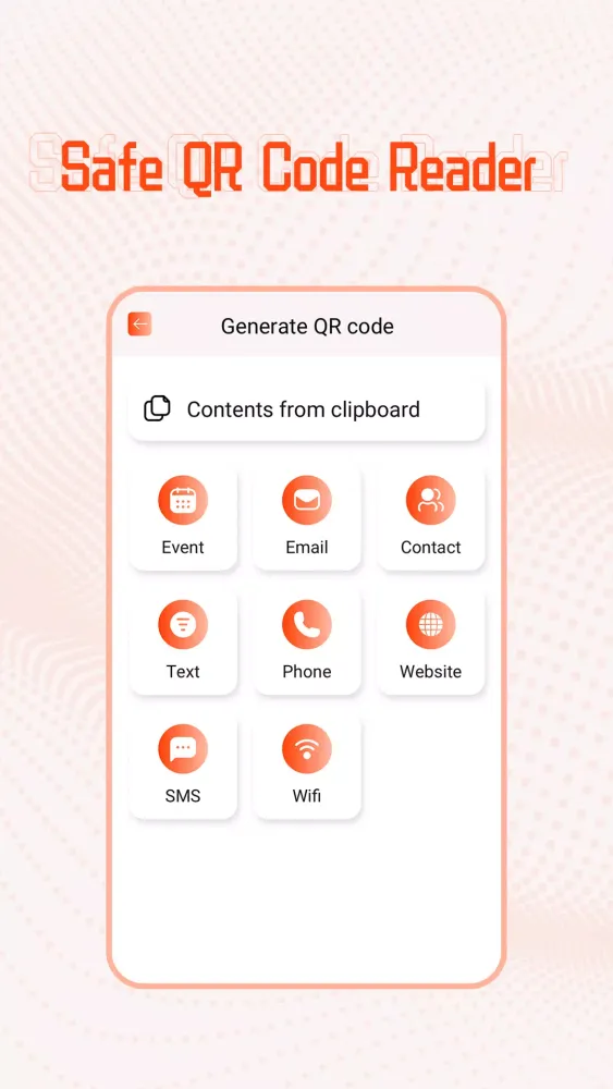 Capturas de tela do Safe QR Code Reader