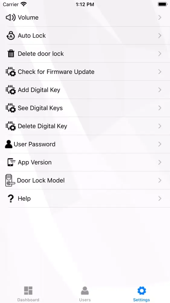 Ảnh chụp màn hình của Easy Access BLE