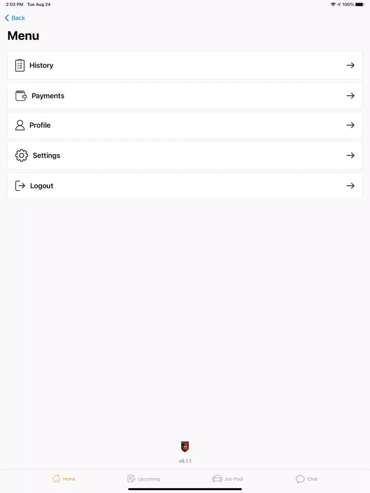 Captures d'écran de SAFE4U Driver iPad 