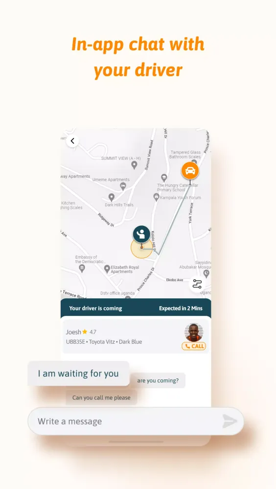 Screenshot di SafeBoda