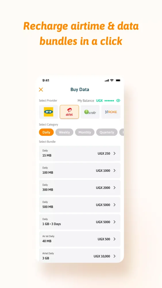 Screenshot di SafeBoda