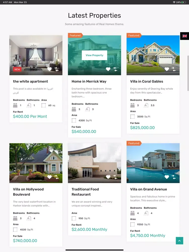 Zrzuty ekranu Real House IQ iPad 