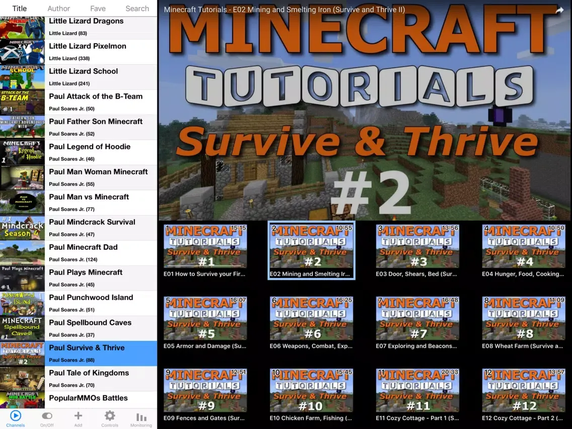 تصاویر Mineflix Minecraft FreeYouTube iPad 
