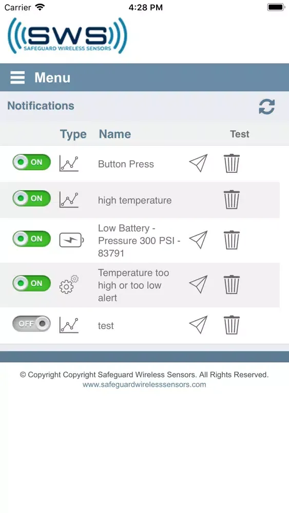 Safeguard Wireless Mobile Screenshots