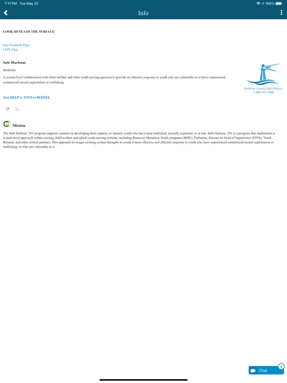 Safe Harbour Herkimer iPad 应用截图