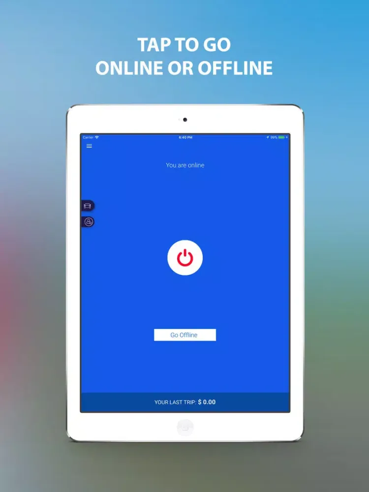 Tangkapan layar Drive Hub iPad 