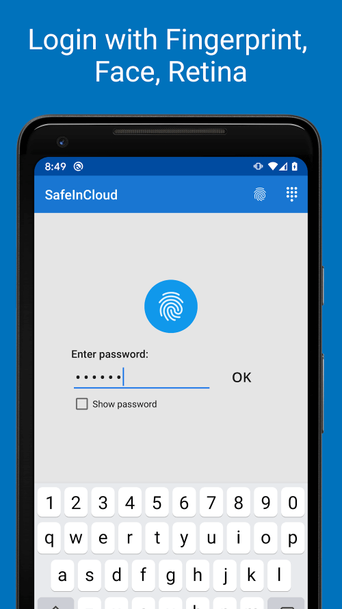 Password Manager SafeInCloud-screenshot-1