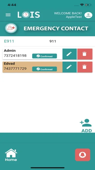 Zrzuty ekranu LOIS Safety App
