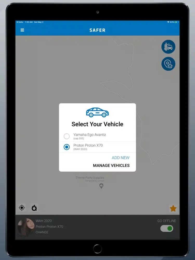 Captures d'écran de Safer Driver App iPad 