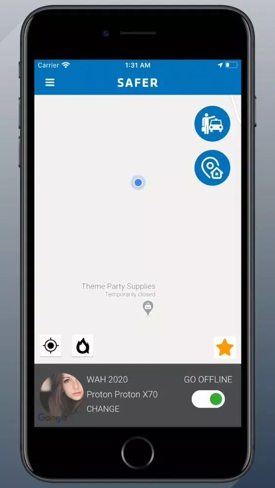 Captures d'écran de Safer Driver App