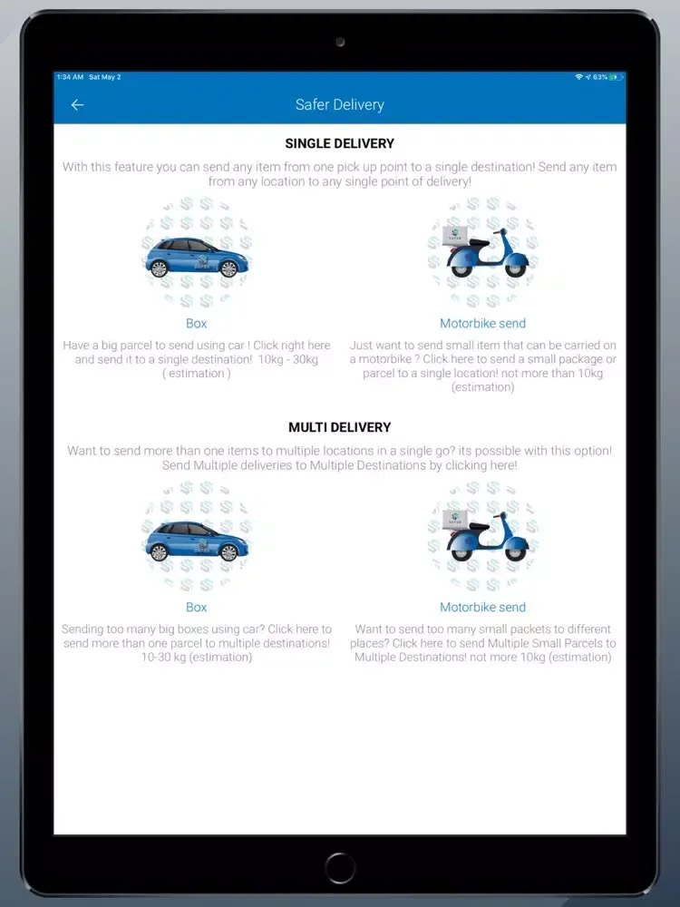 Safer User iPad  स्क्रीनशॉट