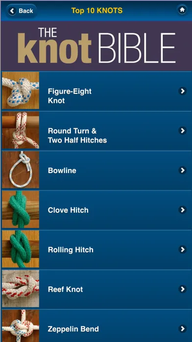 Capturas de pantalla de Knot Bible - the 50 best boating knots