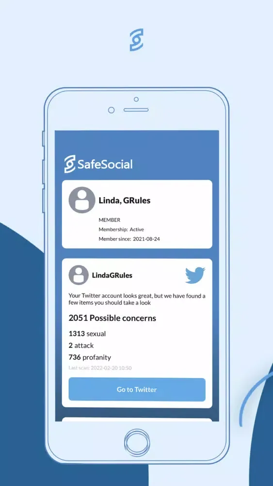 Capturas de pantalla de SafeSocial