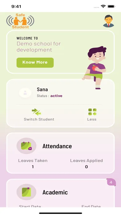 ParentApp SafeStudent Screenshots