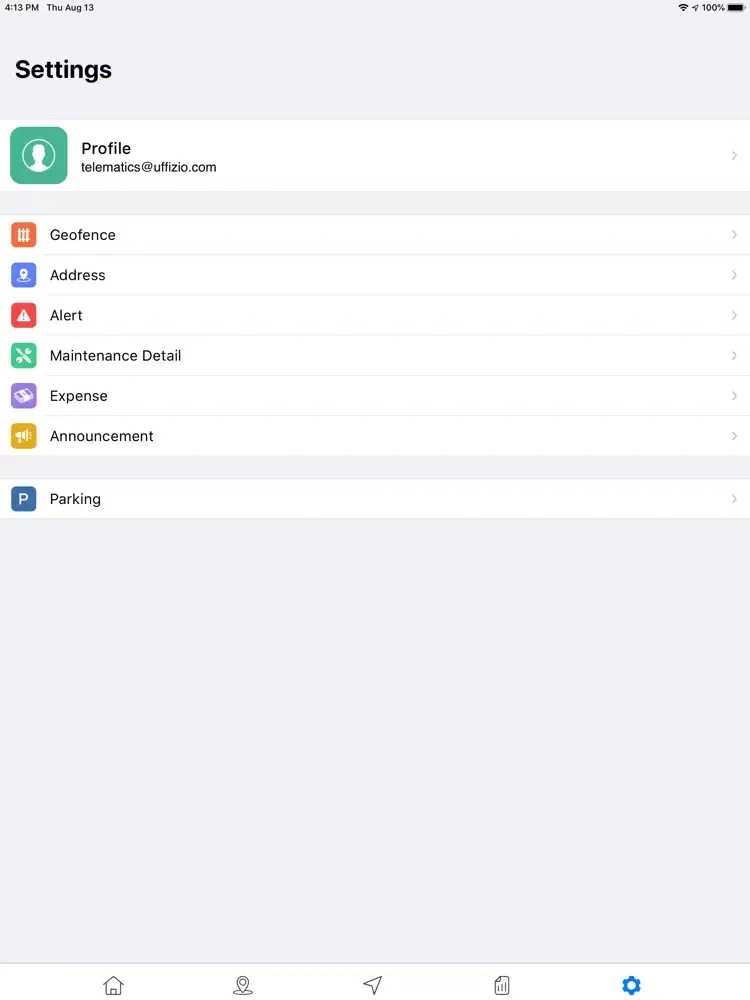 Safetrac FMS iPad  سکرین شاٹس