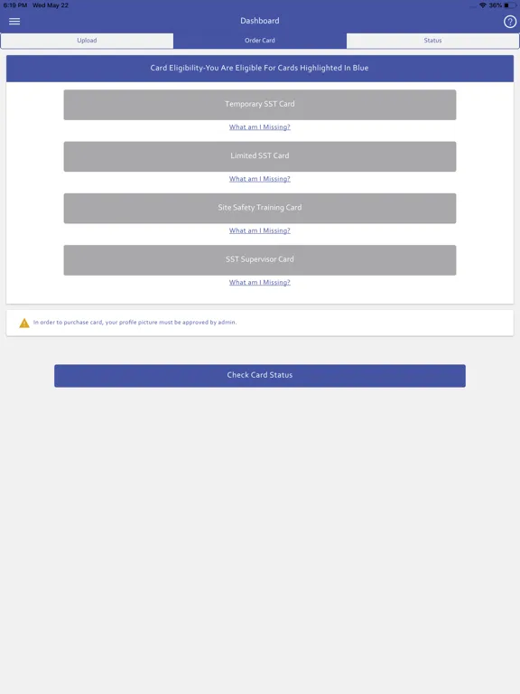 SST Card Tracker iPad 应用截图