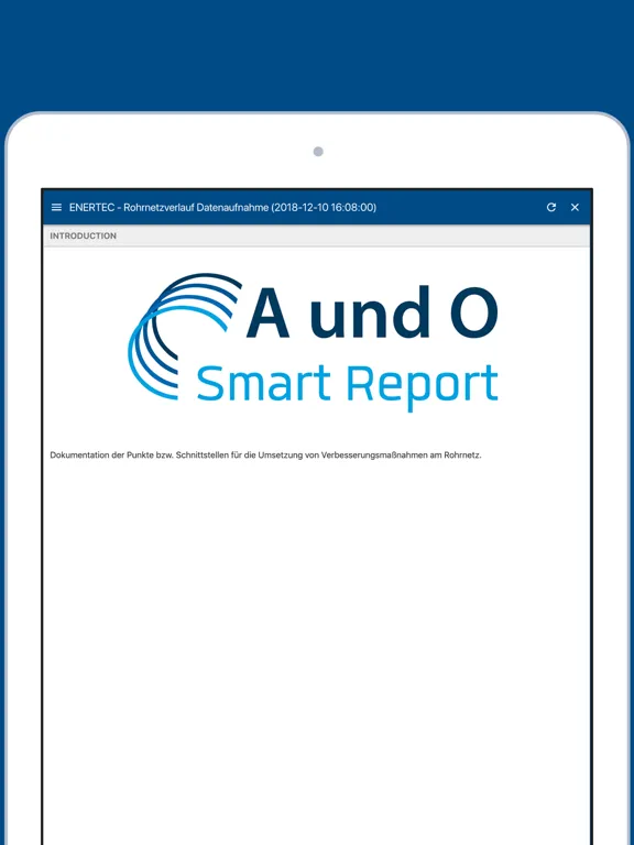 Captures d'écran de Smart Report iPad 