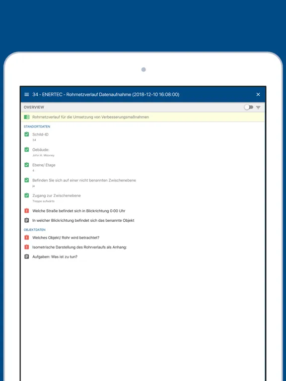 Captures d'écran de Smart Report iPad 