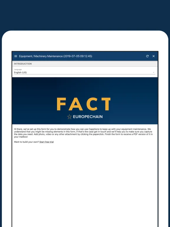 Fact Europechain iPad  سکرین شاٹس