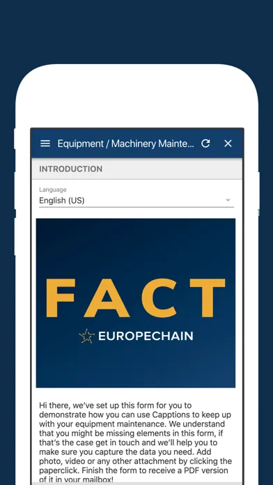 Fact Europechain سکرین شاٹس
