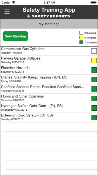 Ảnh chụp màn hình của Safety Training App