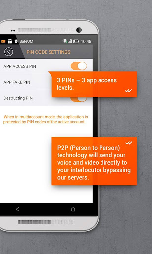 Secure messenger SafeUM Screenshots