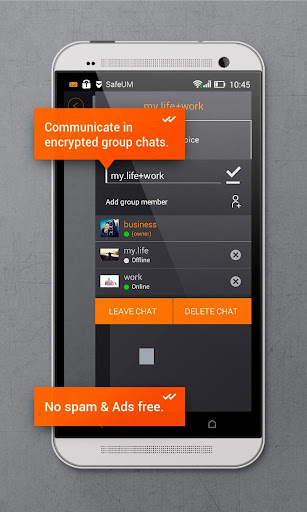 Secure messenger SafeUM Screenshots