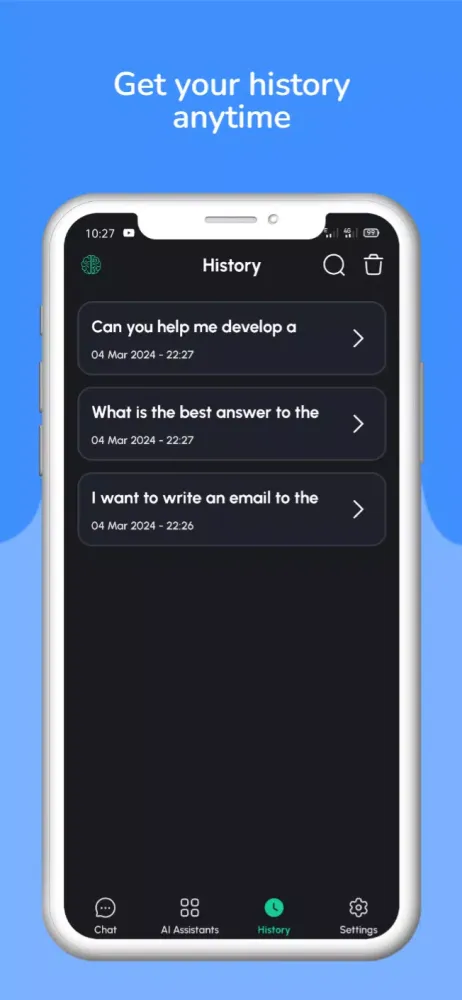 Screenshot di Query AI - Chat Bot