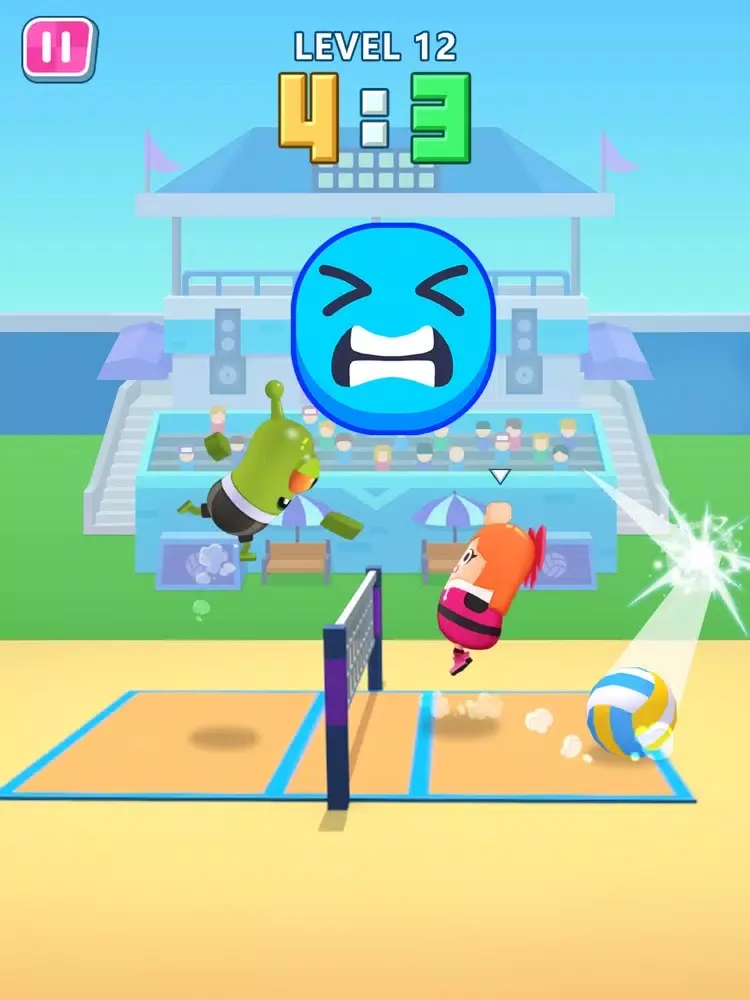 Capturas de tela do Sausage Volleyball iPad 