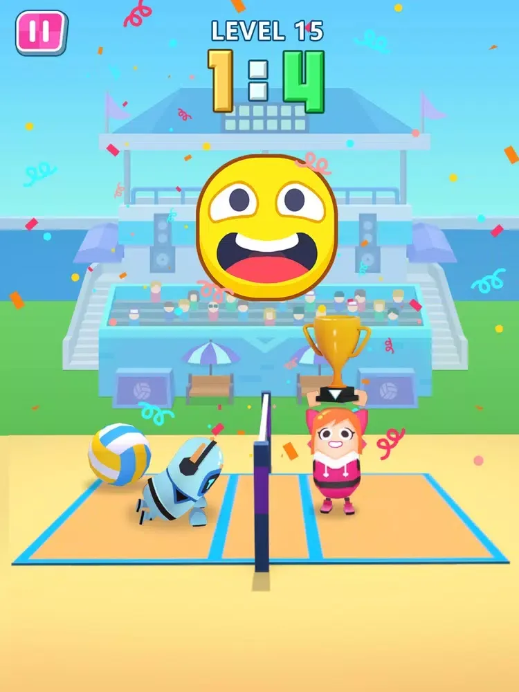 Capturas de tela do Sausage Volleyball iPad 