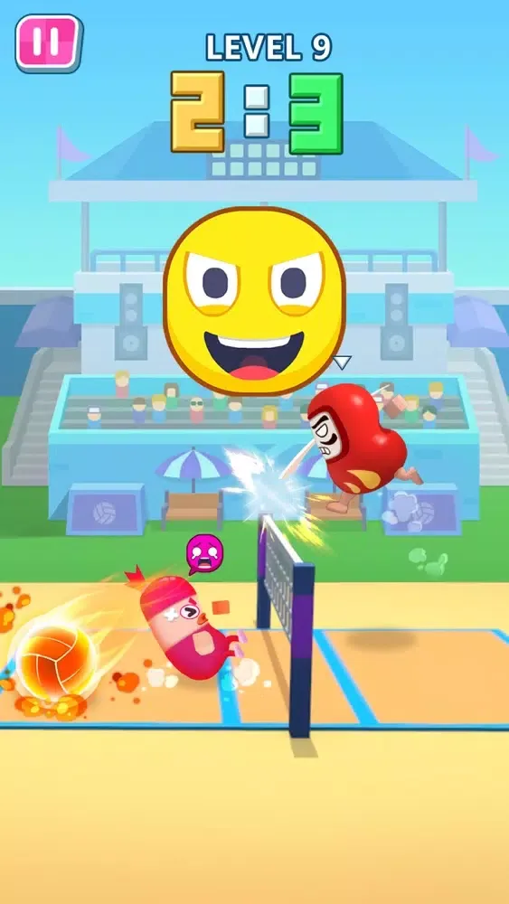 Capturas de tela do Sausage Volleyball