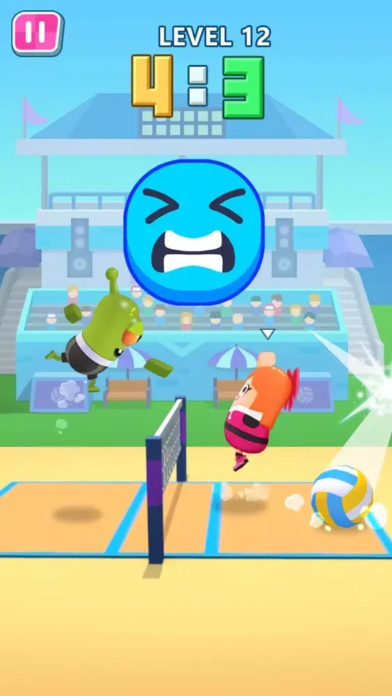 Capturas de tela do Sausage Volleyball