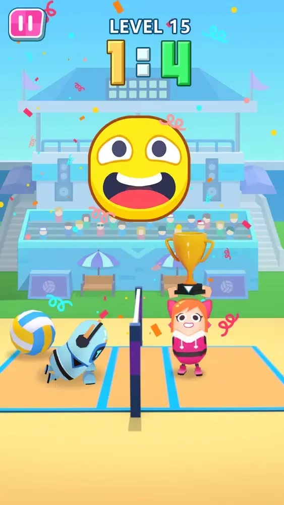 Capturas de tela do Sausage Volleyball