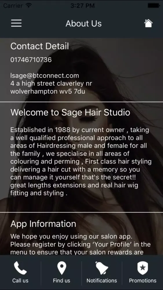 SAGE HAIR STUDIO应用截图