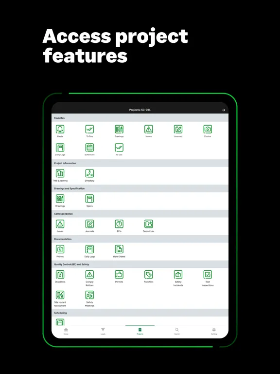 Скриншоты Sage Construction Management iPad 