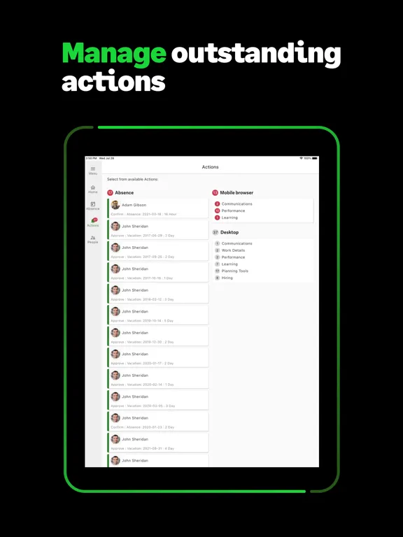Sage People iPad 应用截图