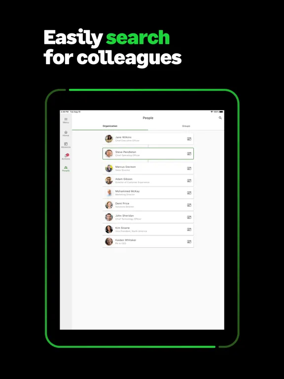 Sage People iPad 应用截图