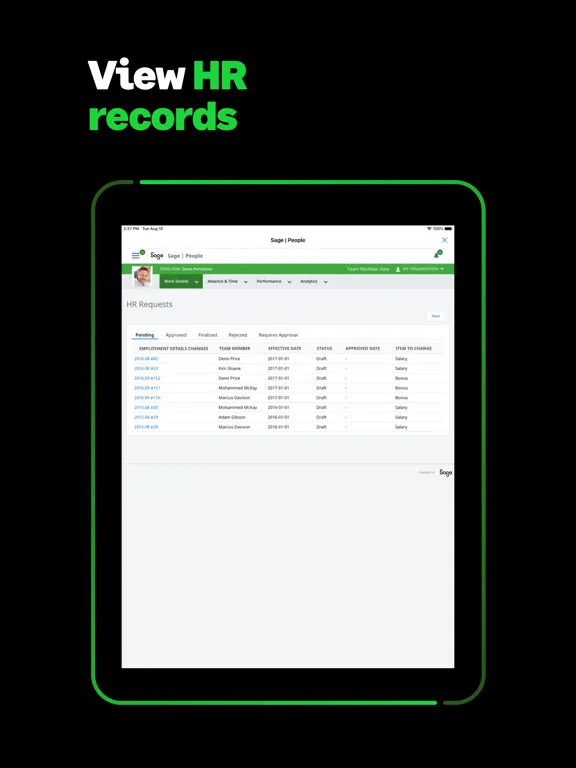 Sage People iPad 应用截图