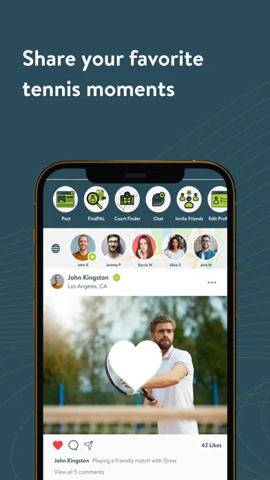 Captures d'écran de TennisPAL: Find Players Nearby
