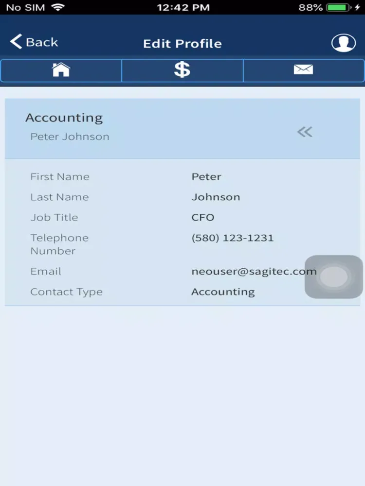 Скриншоты UI Employer iPad 