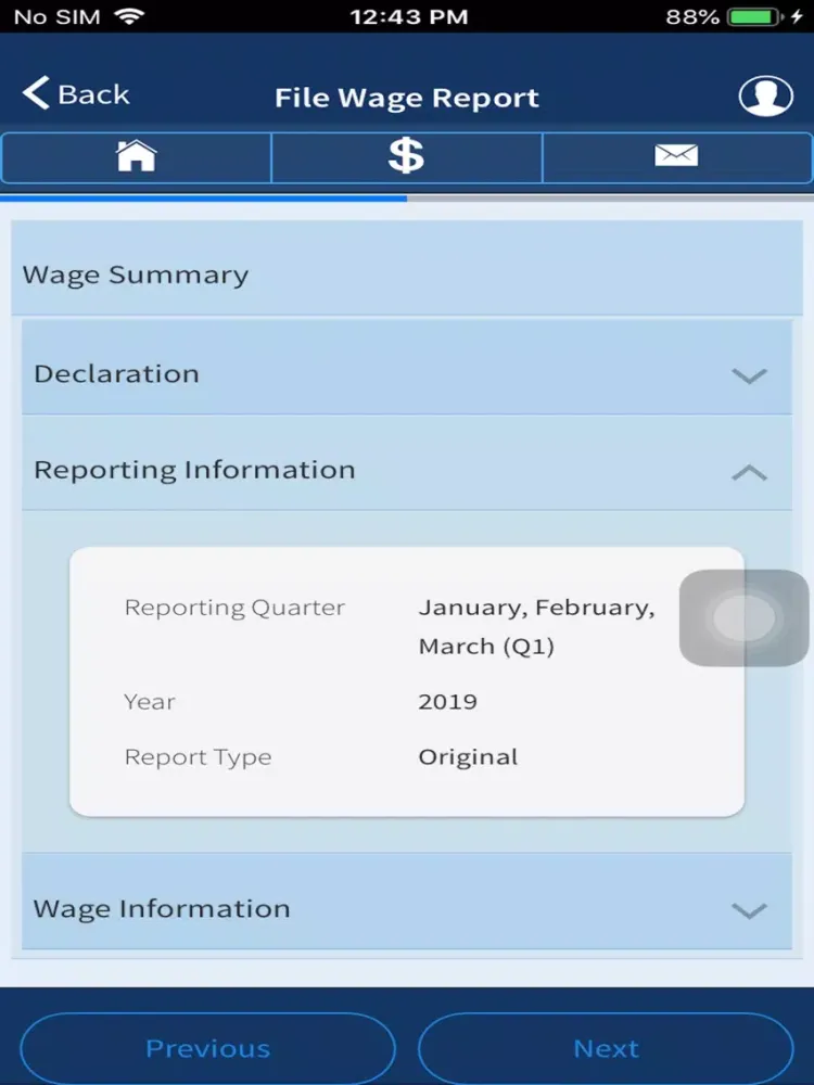 Скриншоты UI Employer iPad 